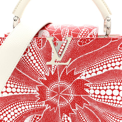 Louis Vuitton LV X YK Taurillon Psychedelic Flower Capucines BB Rouge 8 of 10