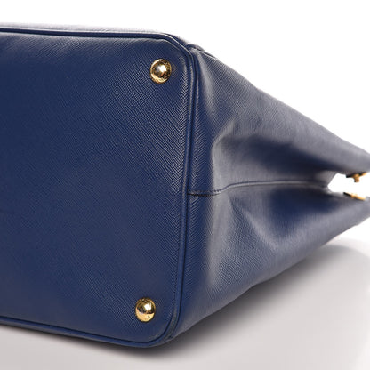 Prada Saffiano Lux Large Tote Bluette 12 of 13