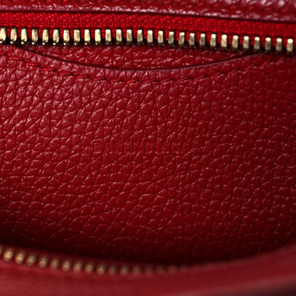 Balenciaga Grained Calfskin Neo Classic Gold Hardware Nano City Crossbody Medium Red 5 of 15