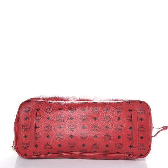 Visetos Large Liz Reversible Shopper Tote Ruby Red