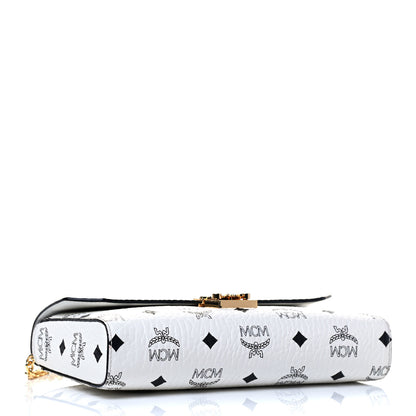 MCM Visetos Small Millie Crossbody Bag White 3 of 4