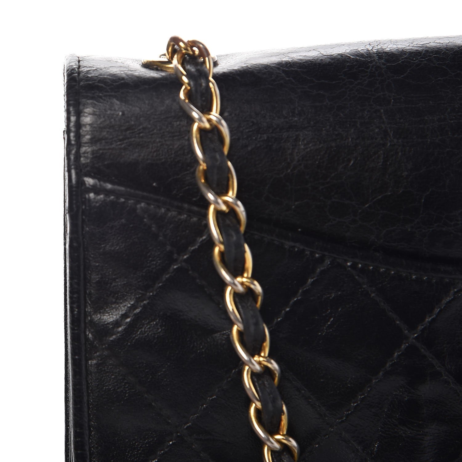 Chanel Lambskin Quilted Small Single Flap Black 12 of 13