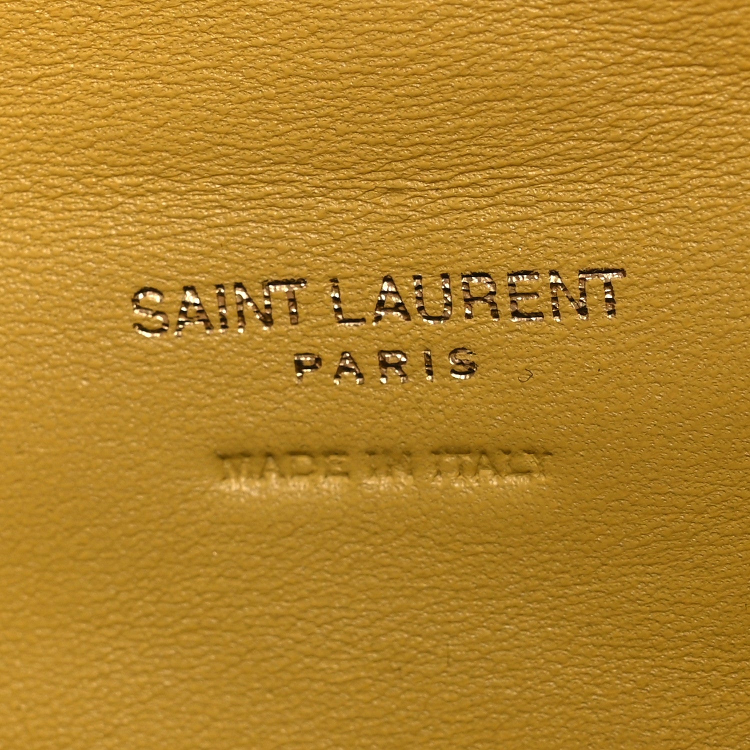Saint Laurent Lambskin Monogram Loulou Puffer Pouch Clutch Sunflower 7 of 12
