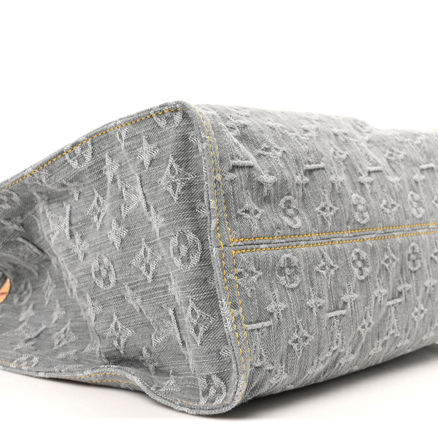 Louis Vuitton Monogram Denim Onthego MM Washed Gray 8 of 10
