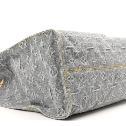 Louis Vuitton Monogram Denim Onthego MM Washed Gray 8 of 10