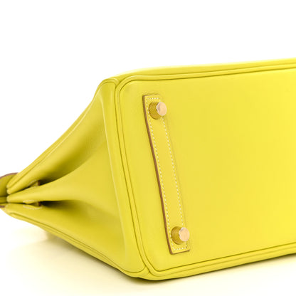 Hermes Swift Birkin 25 Lime 9 of 40