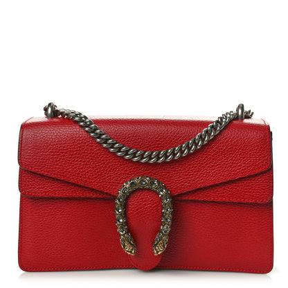 Gucci Dollar Calfskin Swarovski Crystal Small Dionysus Shoulder Bag Hibiscus Red 1 of 11