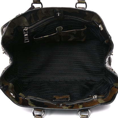 Prada Saffiano Camouflage Military Tote Mimetico 5 of 20