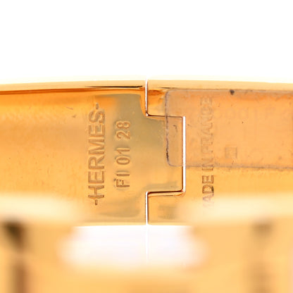 Hermes Enamel Narrow Clic Clac H Bracelet GM White 4 of 5