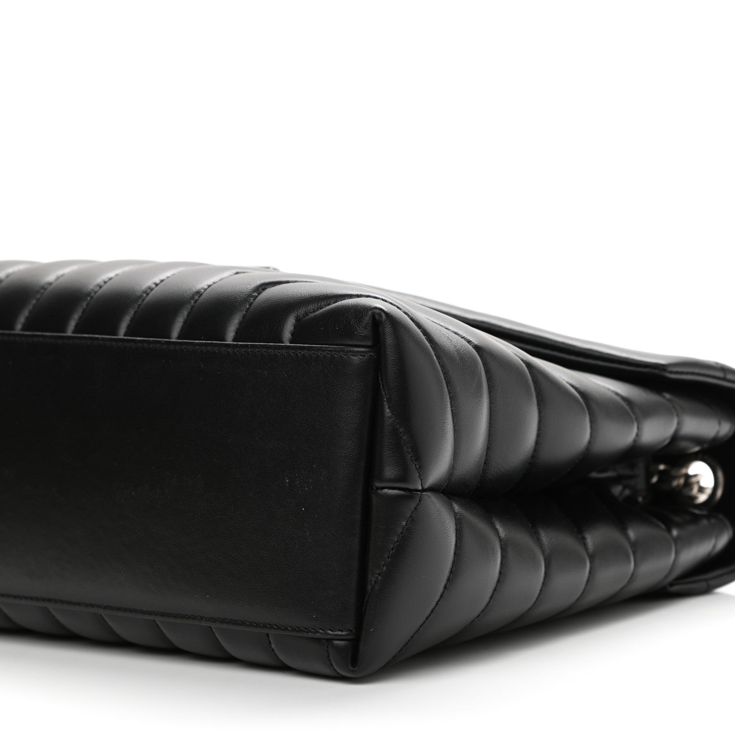 Saint Laurent Calfskin Y Quilted Monogram Medium Loulou Chain Satchel Black 10 of 10