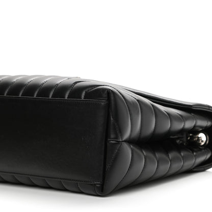 Saint Laurent Calfskin Y Quilted Monogram Medium Loulou Chain Satchel Black 10 of 10