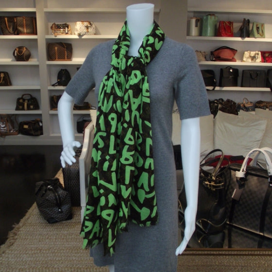 Louis Vuitton Cotton Graffiti Green 2 of 5