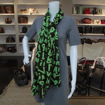 Louis Vuitton Cotton Graffiti Green 2 of 5