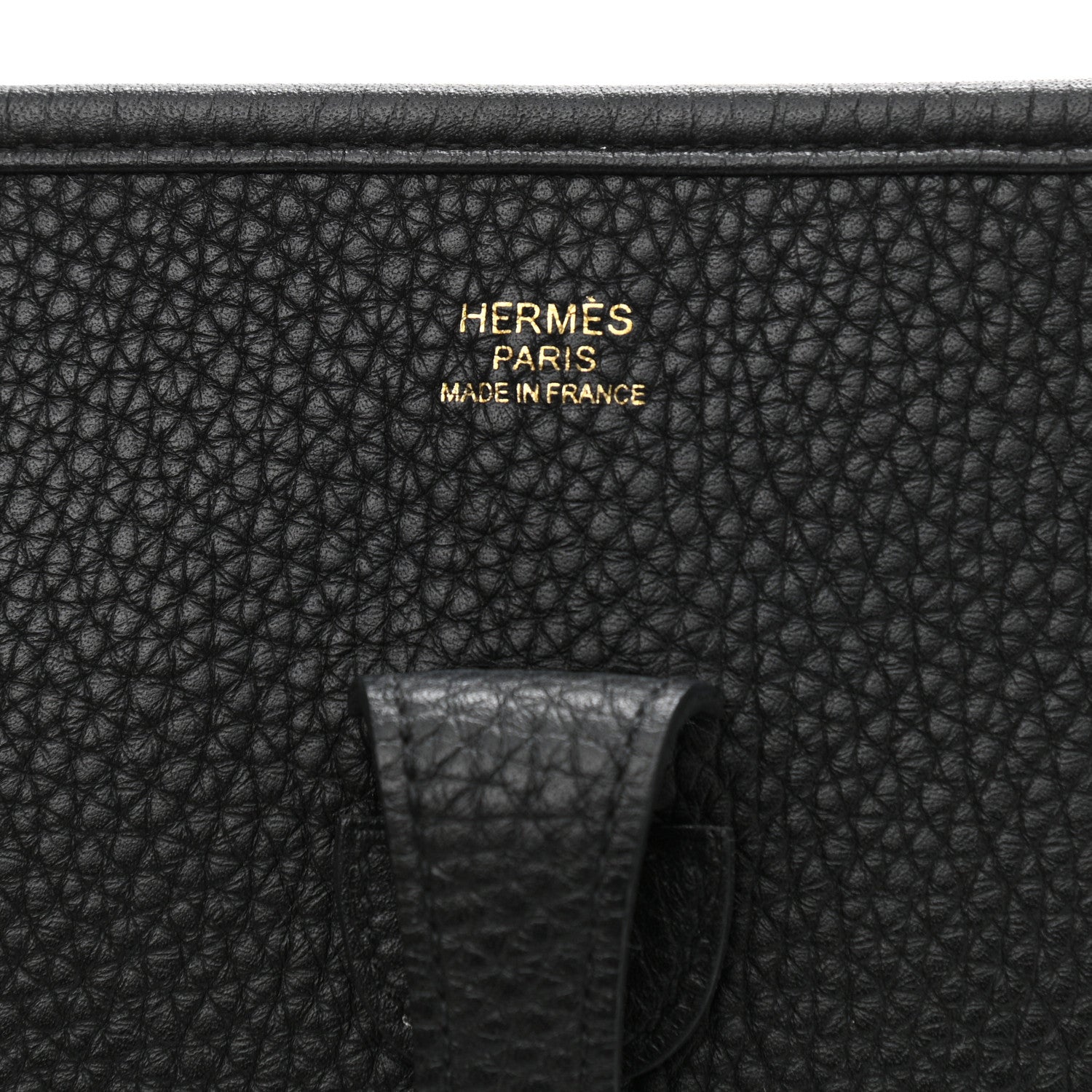Hermes Taurillon Clemence Evelyne III PM Black 6 of 10