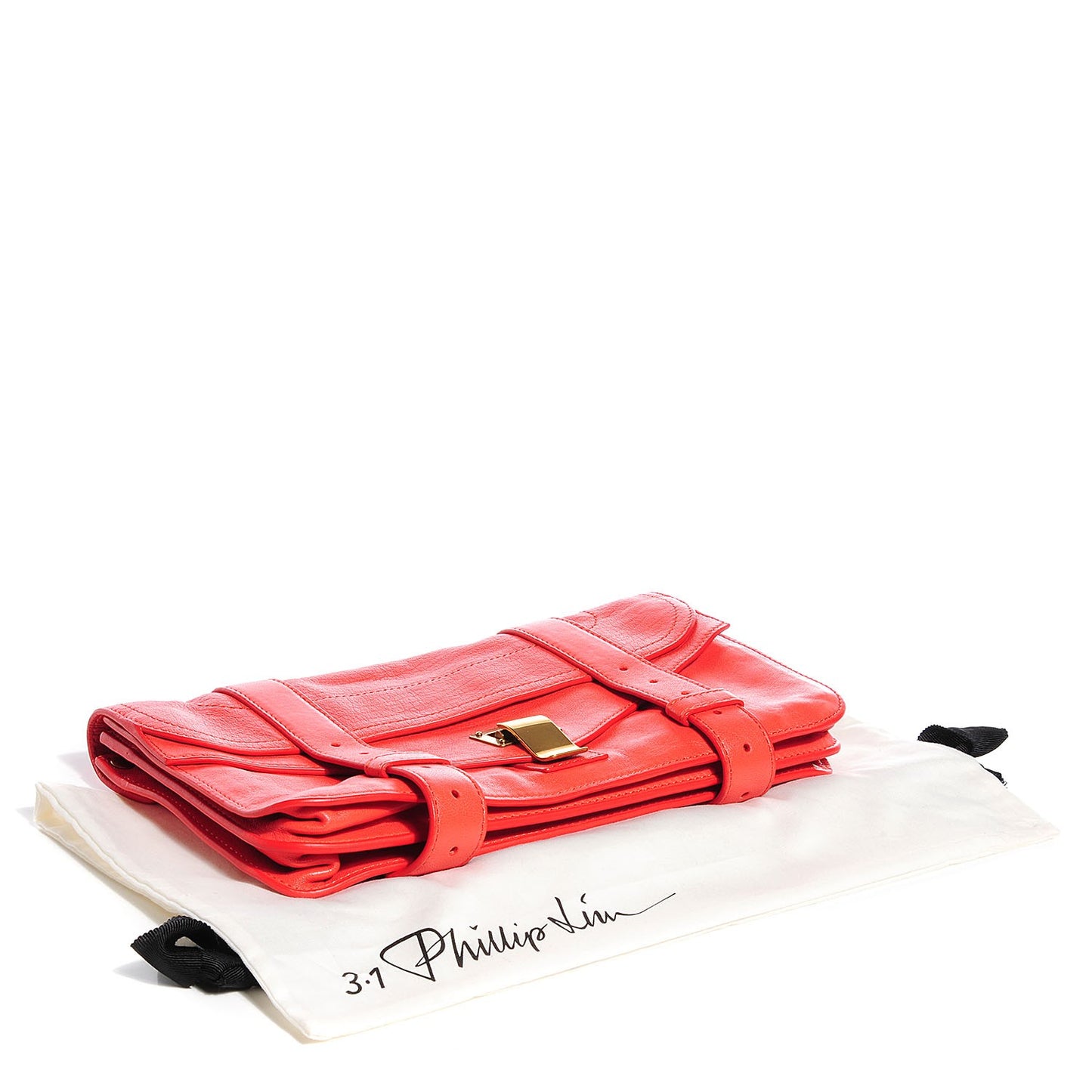 Lux Leather PS1 Pochette Clutch Coral