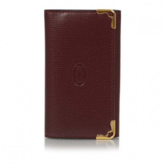 Cartier Leather Must de Six Key Holder Burgundy 1 of 9