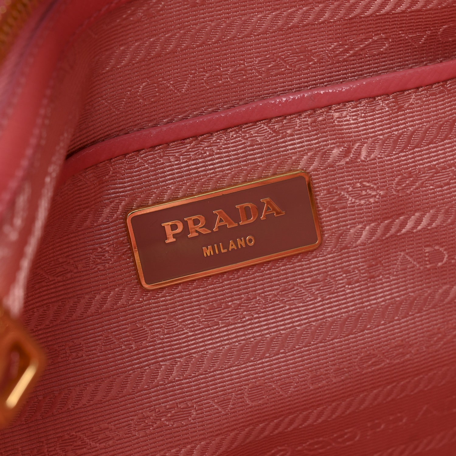 Prada Saffiano Vernice Galleria Shopping Tote Begonia 6 of 16