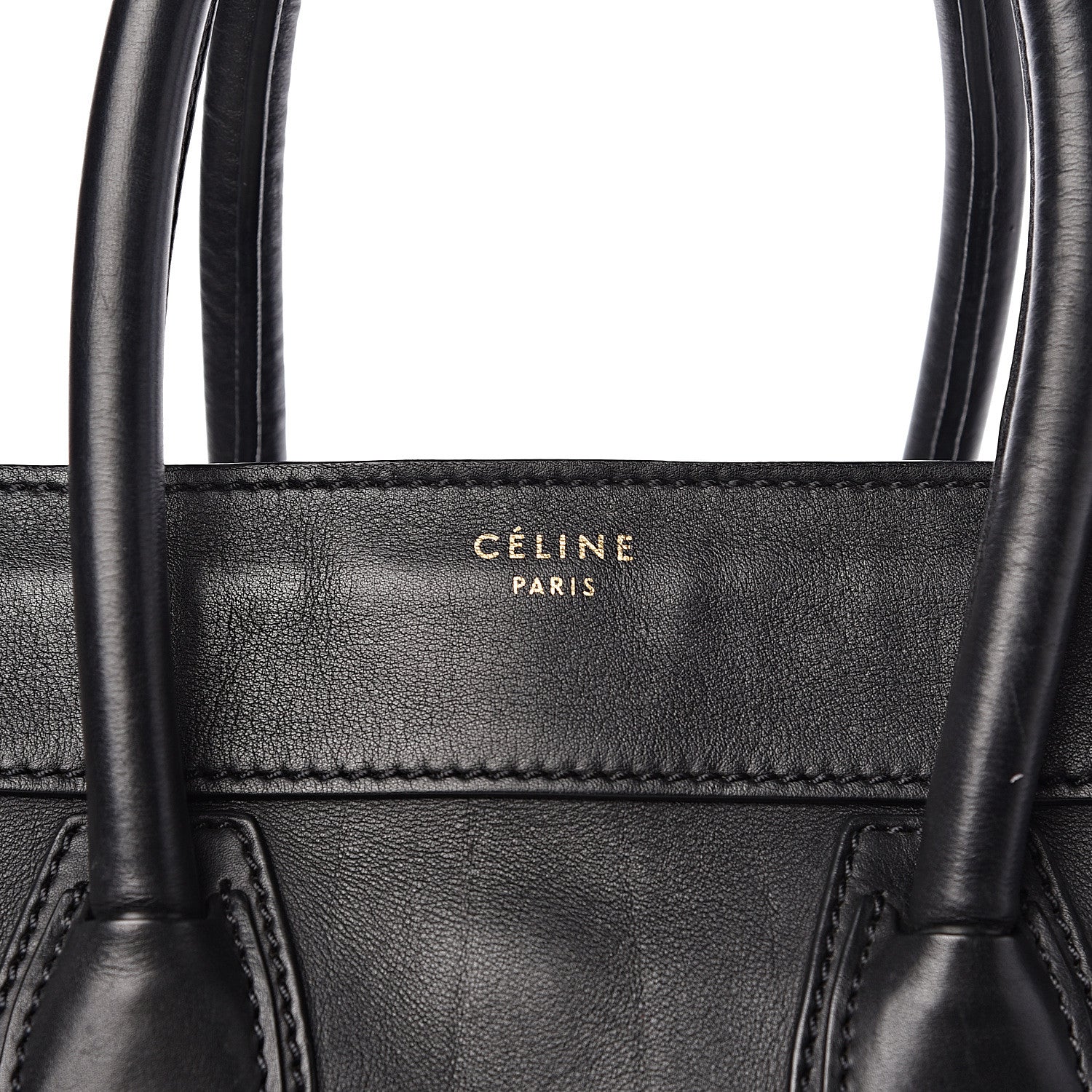 Celine Smooth Calfskin Mini Luggage Black 10 of 25