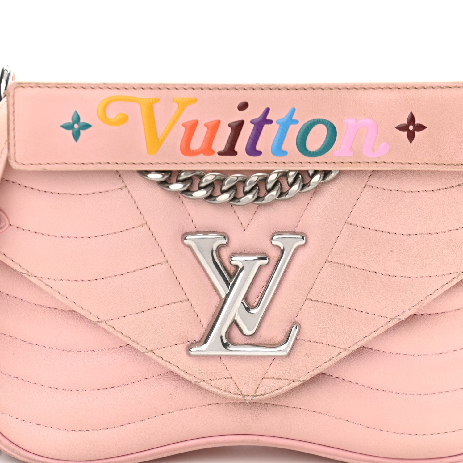 Louis Vuitton Calfskin New Wave Chain MM Smoothie Pink 8 of 12