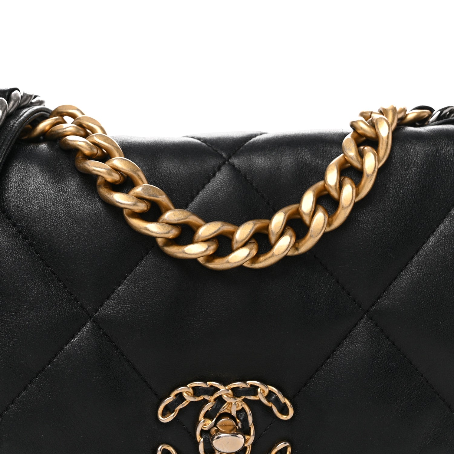 Chanel Lambskin Quilted Medium Chanel 19 Flap Black 8 of 10