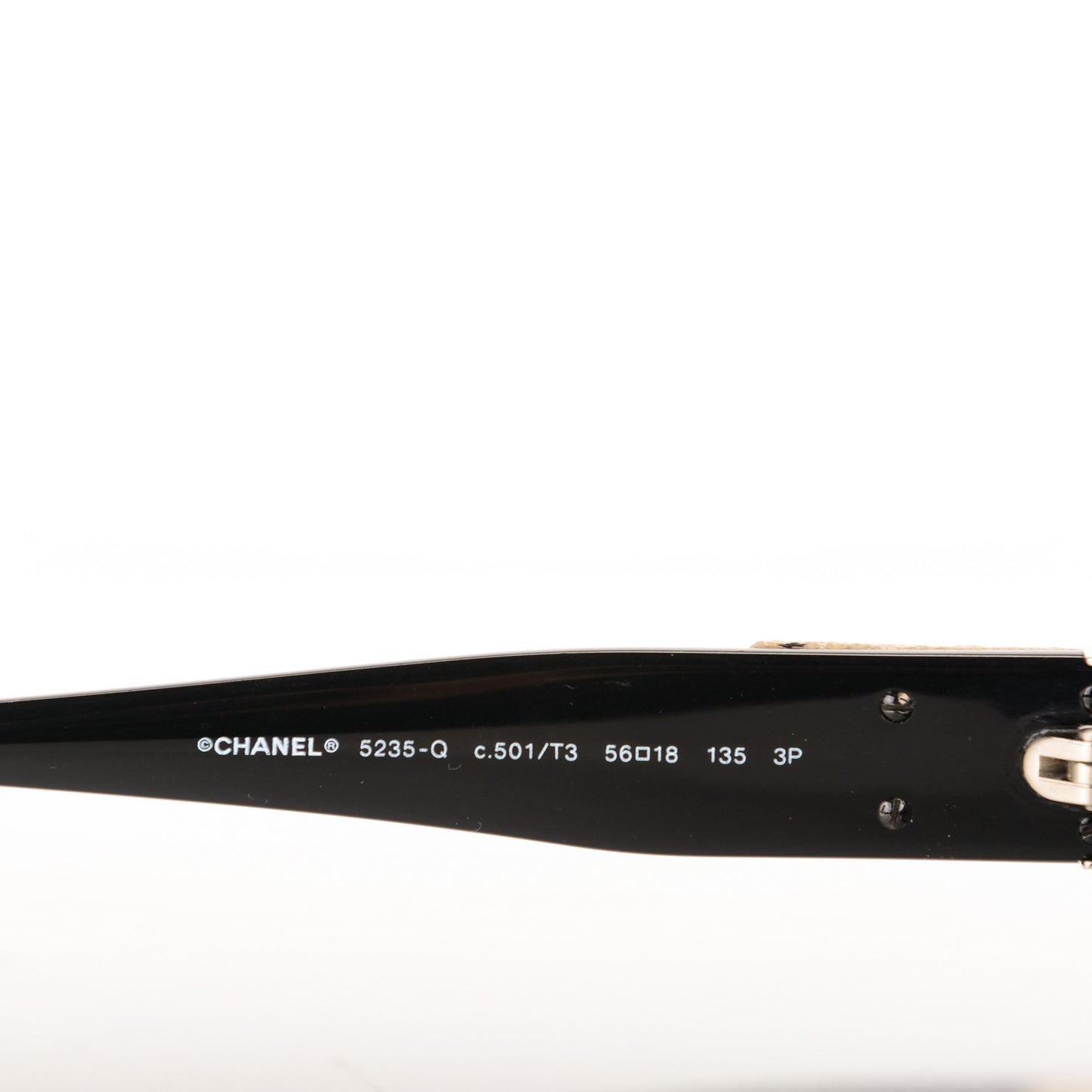 Acetate CC Turnlock Sunglasses 5235-Q Black Beige