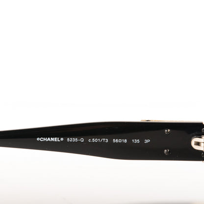 Chanel Acetate CC Turnlock Sunglasses 5235-Q Black Beige 4 of 4