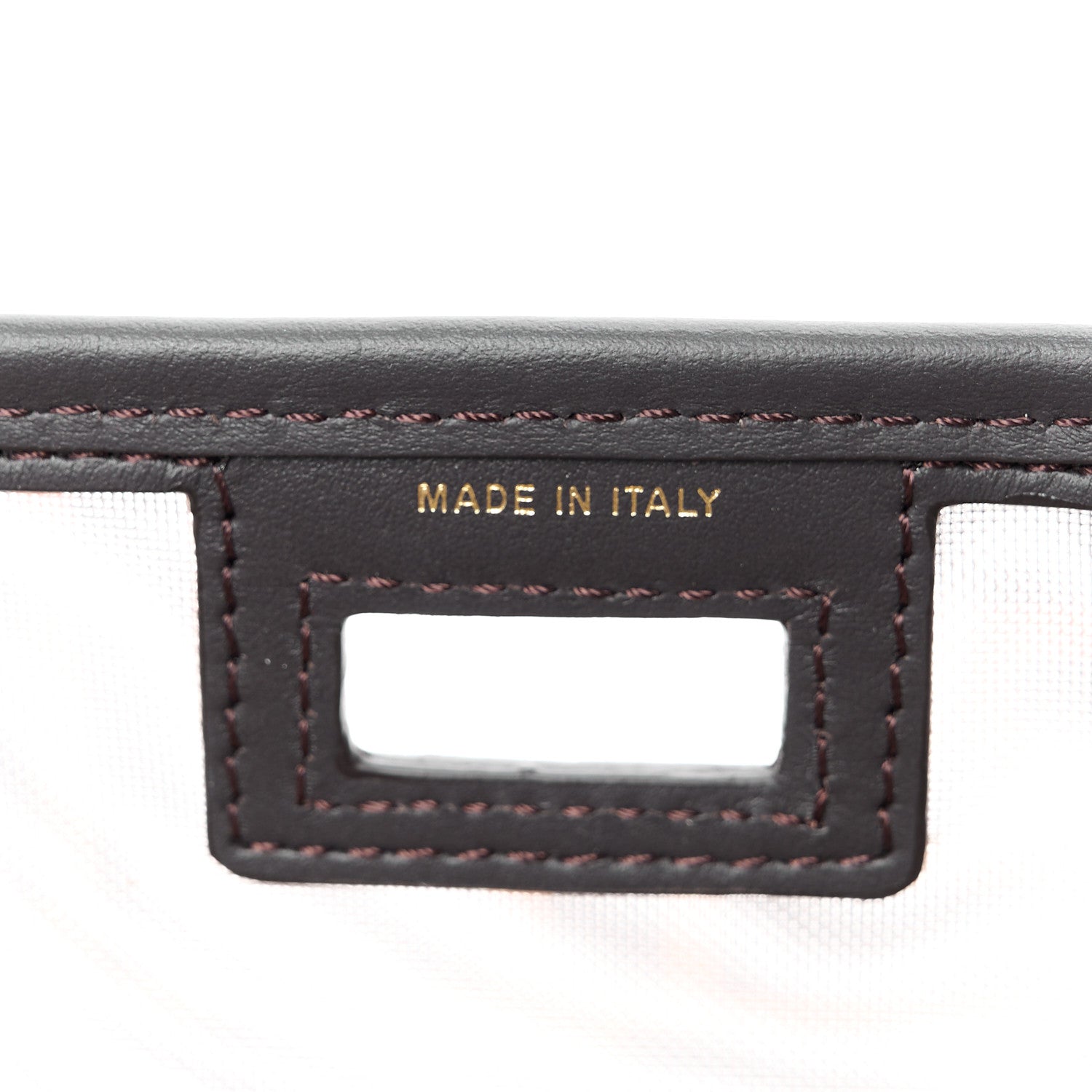 Fendi Mesh Vitello Century FF 1974 Mini Peekaboo Defender Cover Marrone Black Ebano 7 of 12