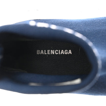 Balenciaga Neoprene Knit Womens Hi Speed Sneakers 37 Navy 7 of 10