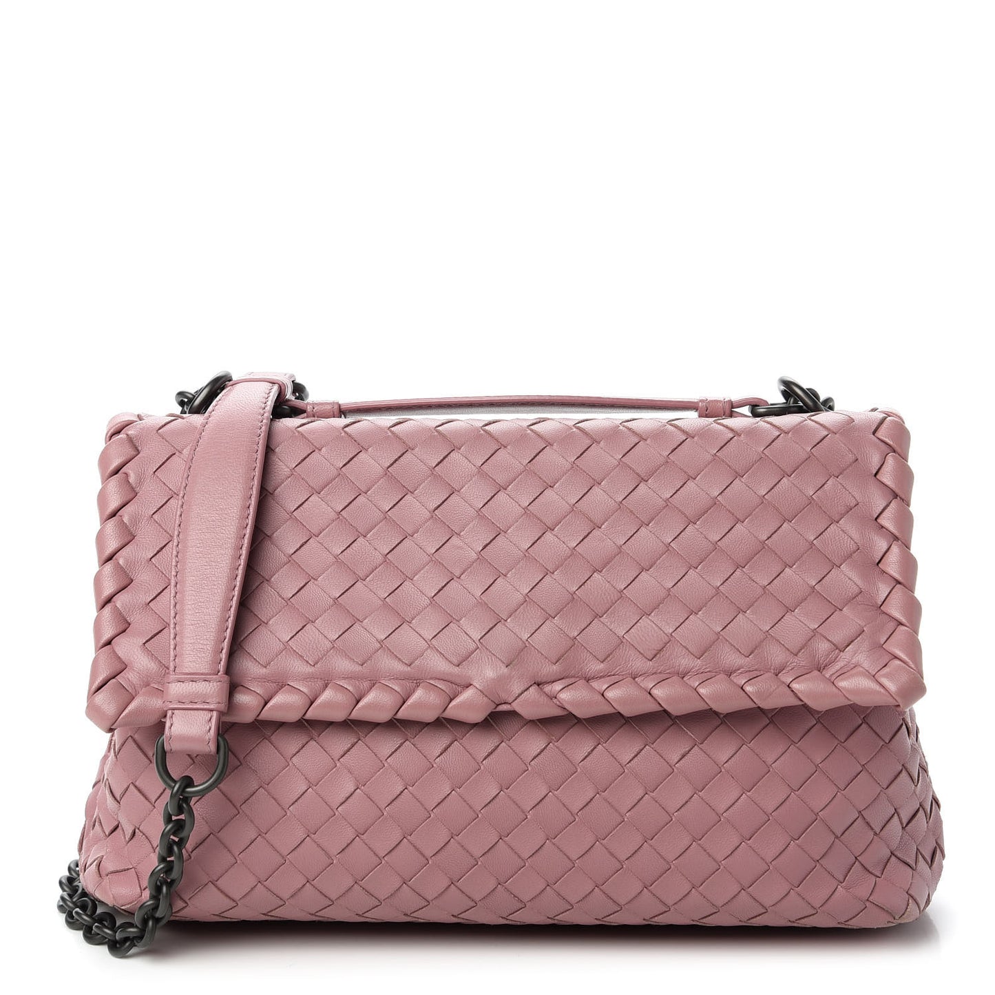 Nappa Intrecciato Small Olimpia Shoulder Bag Watteau
