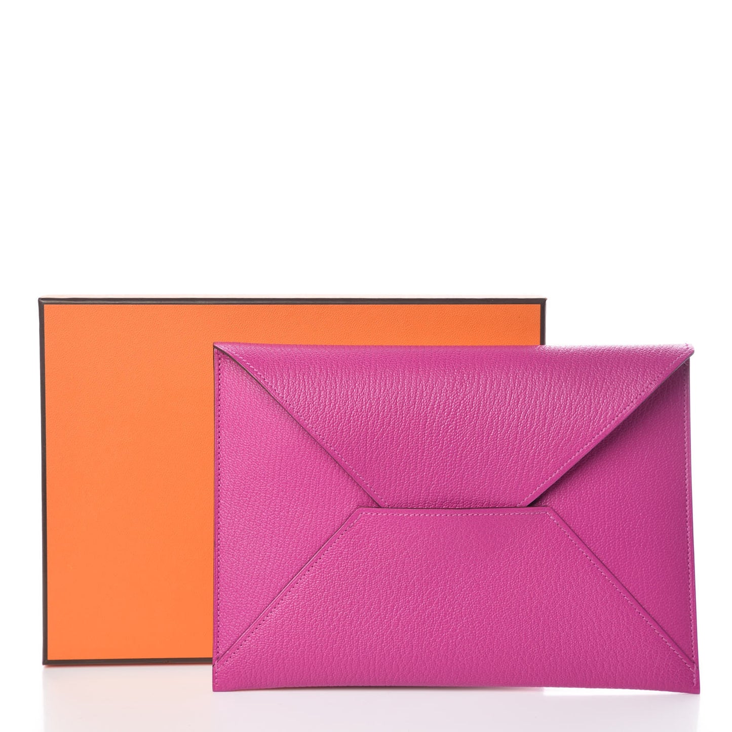 Chevre Mysore Envelope Trio Wallet Magnolia Ambre Capucine