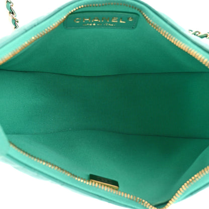 Chanel Lambskin Quilted Chain Around Hobo Green 5 of 10