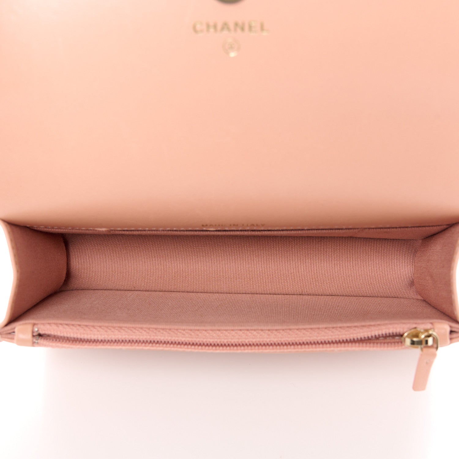 Chanel Lambskin Quilted Chanel 19 Flap Phone Holder With Chain Pink 5 of 11