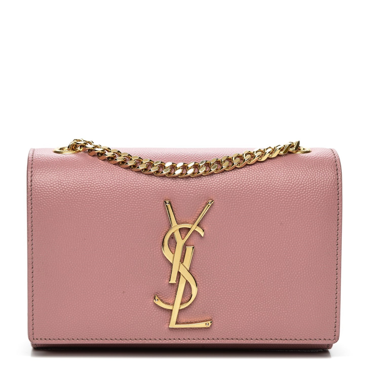 Grain De Poudre Small Classic Monogram Kate Satchel Old Rose