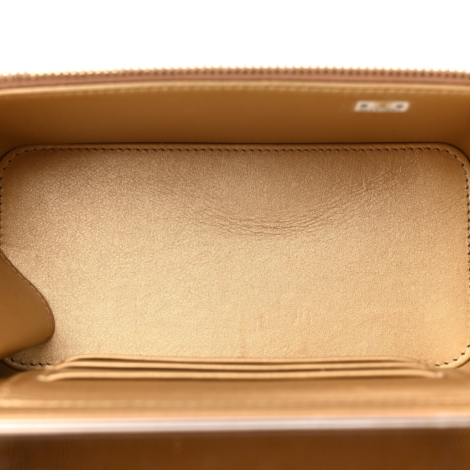 Chanel Lambskin Quilted Pearl Crush Small Vanity Case With Chain Beige 5 of 11