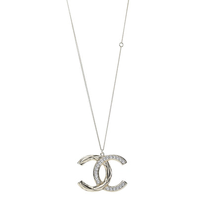 Chanel Metal Crystal 2.55 Bijoux CC Necklace Gold 1 of 5