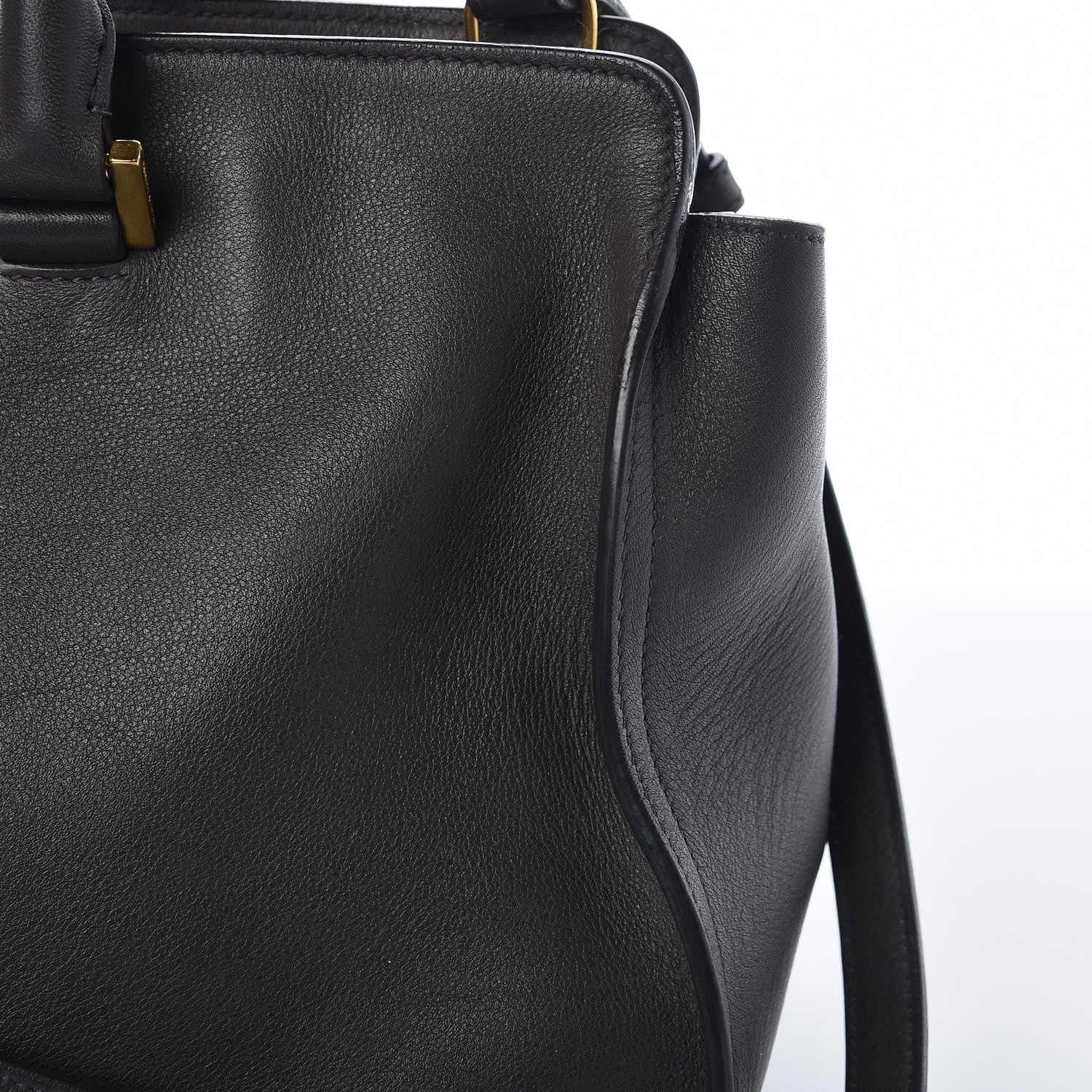 Saint Laurent Smooth Calfskin Small Cabas Monogram Dark Grey 10 of 14