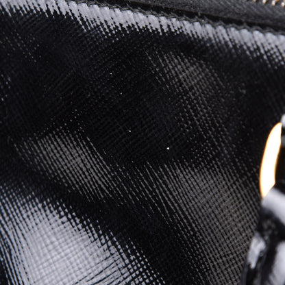 Prada Saffiano Vernice Medium Galleria Double Zip Tote Black 13 of 15