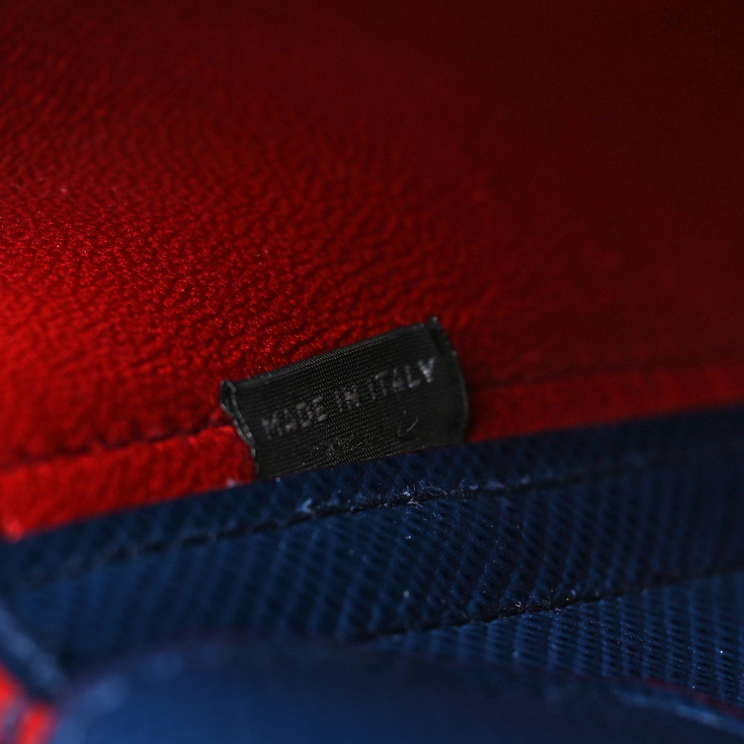 Prada Saffiano Cuir Medium Double Bag Bleuette Rosso 7 of 10
