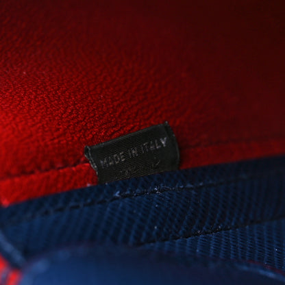 Prada Saffiano Cuir Medium Double Bag Bleuette Rosso 7 of 10