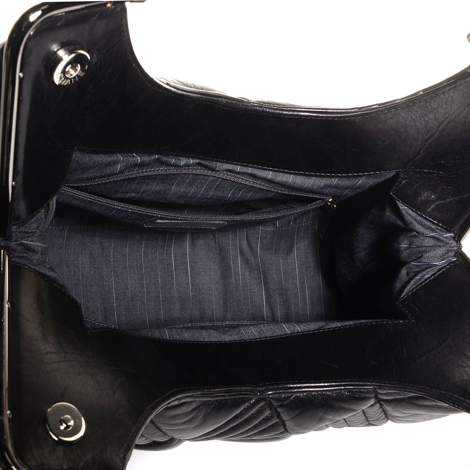 Chanel Lambskin Quilted In and Out Large Tote Black 5 of 7