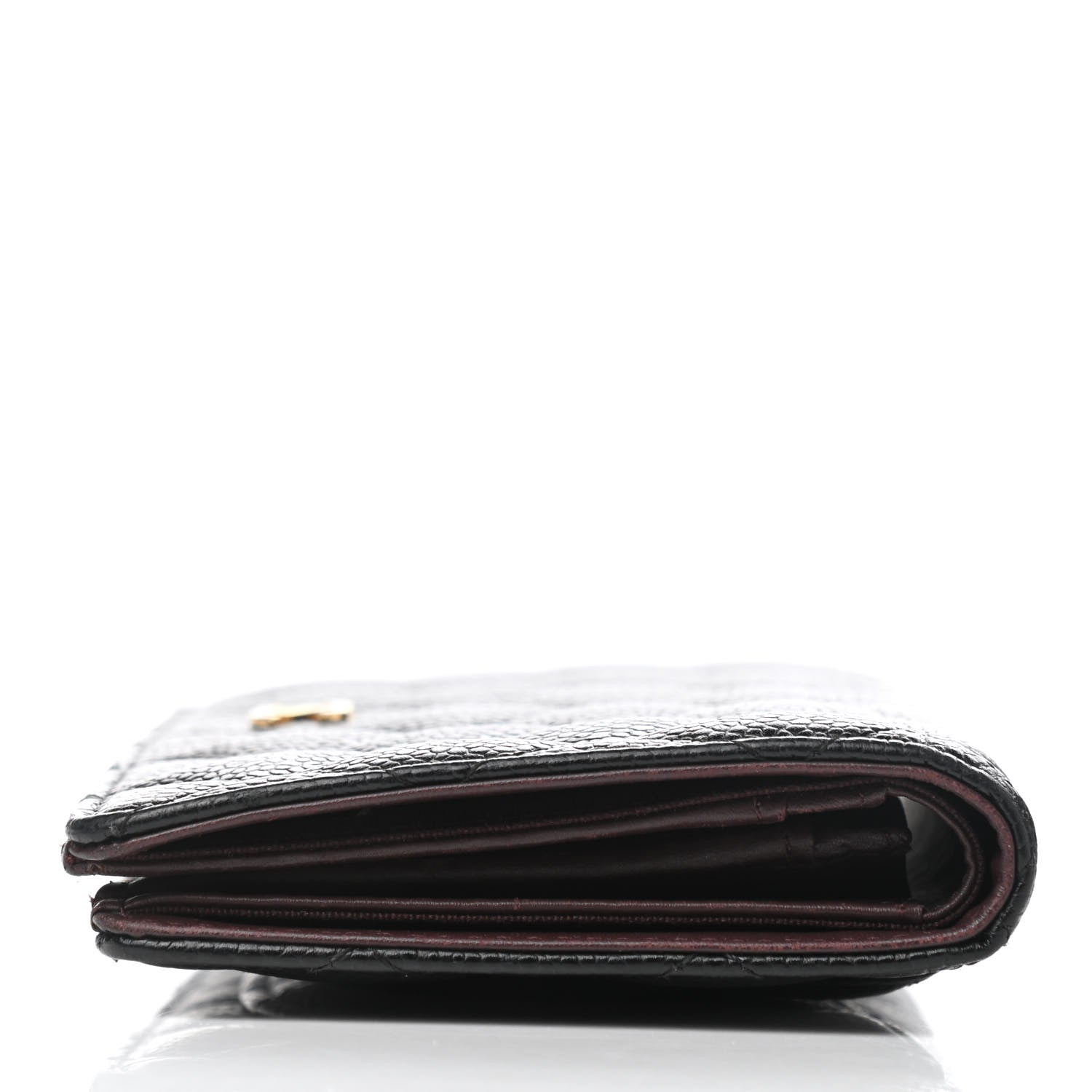 Chanel Caviar Quilted Yen Wallet Black 10 of 13