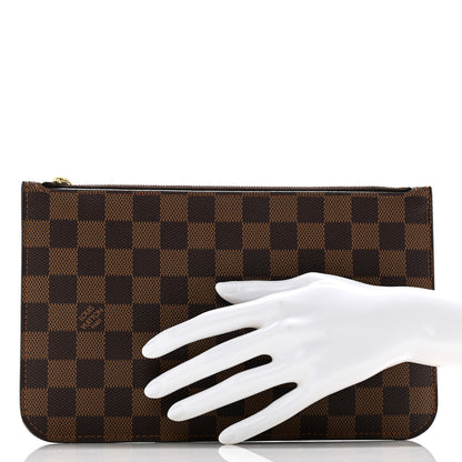 Louis Vuitton Damier Ebene Neverfull MM GM Pochette 2 of 11
