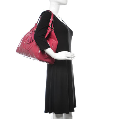 Gucci Vernice Naplack Medium Soho Shoulder Bag Bright Bouganville 2 of 11