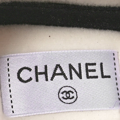 Chanel Wool Tweed Suede Calfskin Womens CC Sneakers 39 Red White Dark Brown Burgundy 7 of 9