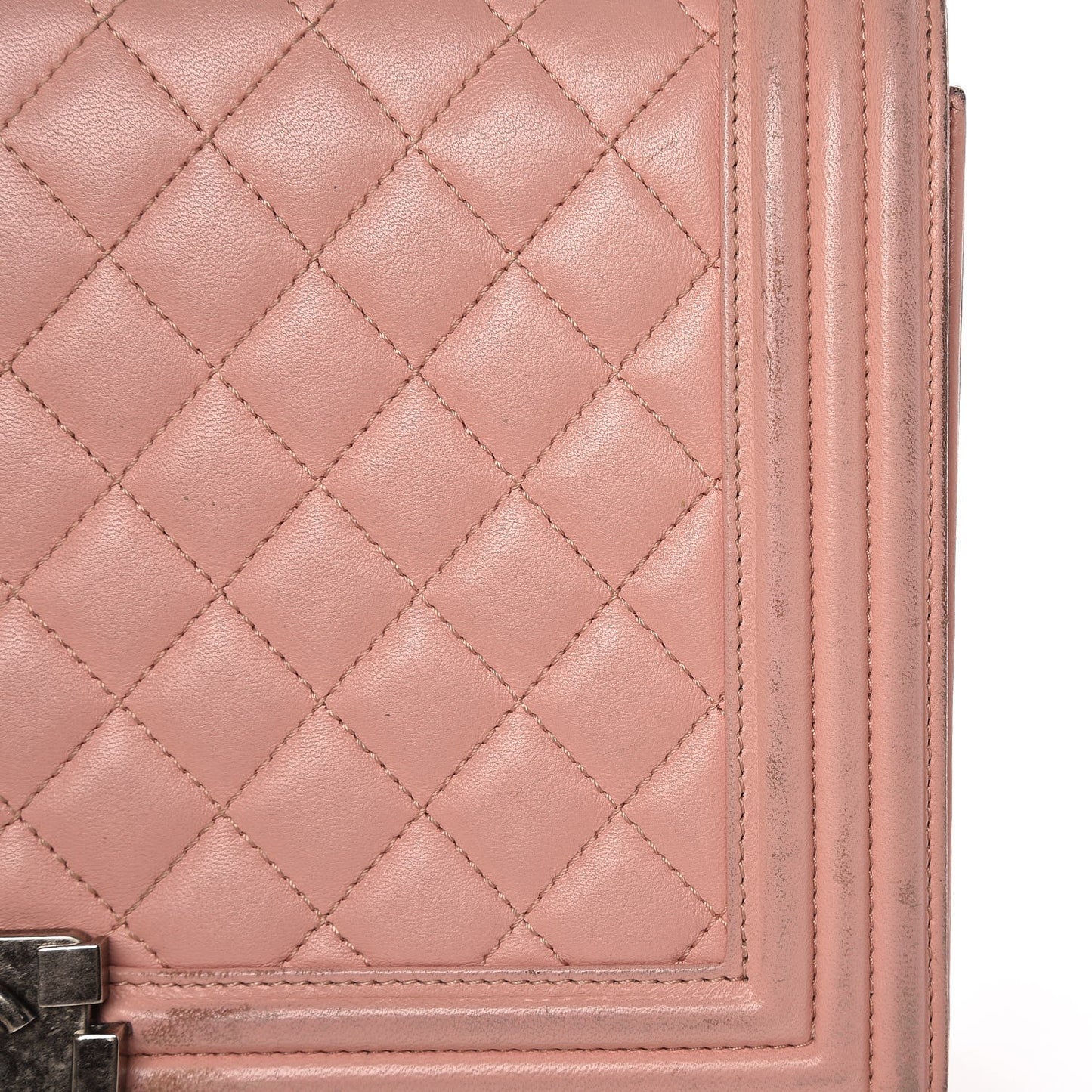 Lambskin Quilted New Medium Boy Flap Bag Pink