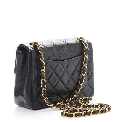 Chanel Lambskin Quilted Mini Square Flap Black 4 of 9