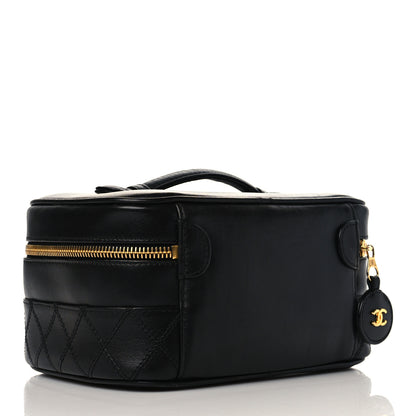Chanel Lambskin Vanity Cosmetic Case Black 3 of 8