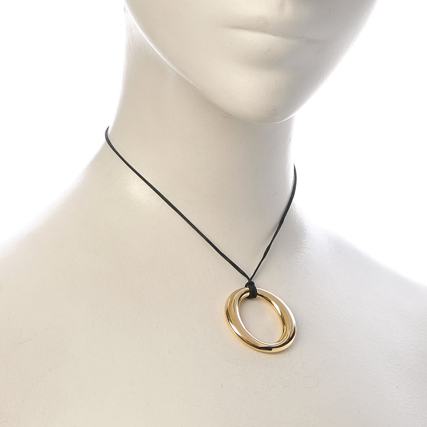 18K Yellow Gold Elsa Peretti Sevillana Pendant Necklace