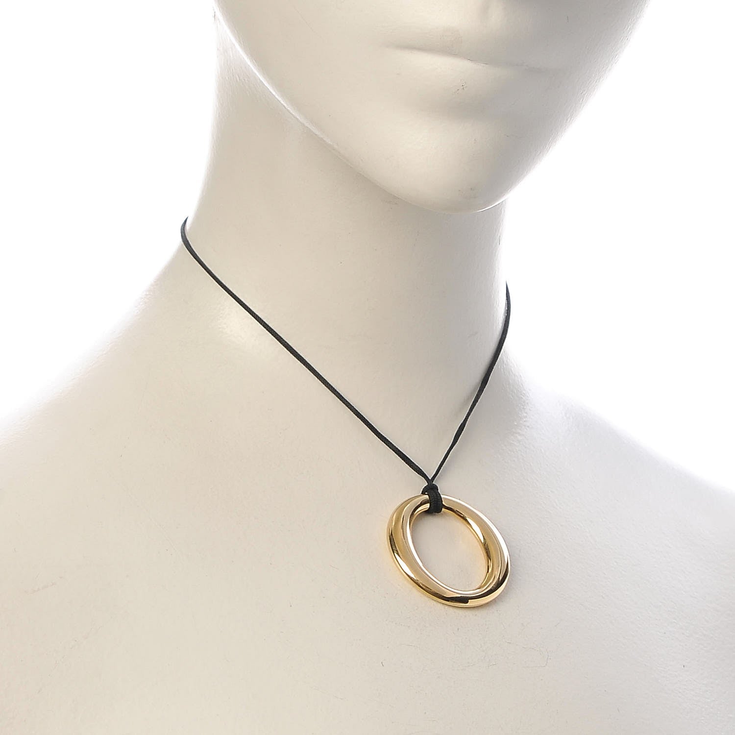 Tiffany 18K Yellow Gold Elsa Peretti Sevillana Pendant Necklace 2 of 6