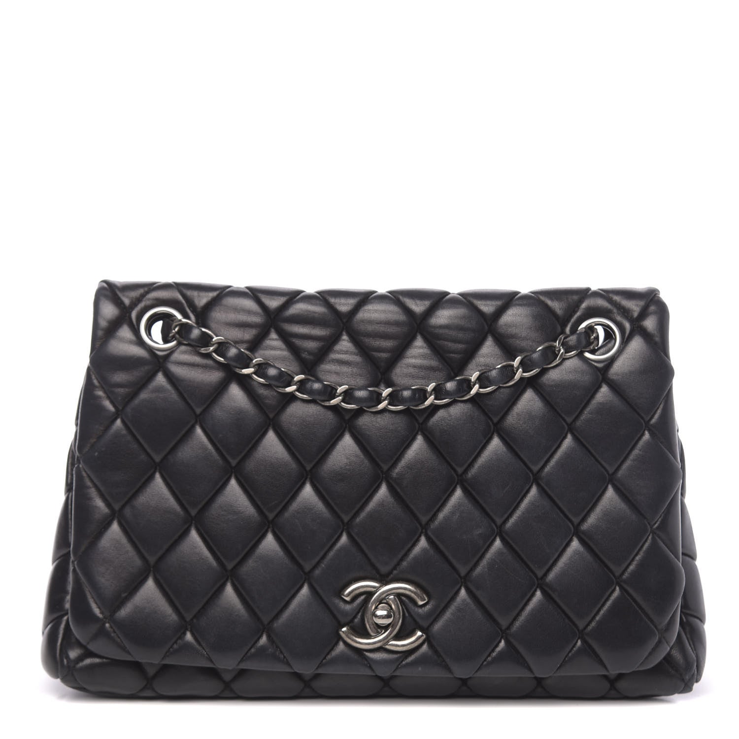 Chanel Lambskin Large New Bubble Flap Black 1 of 12